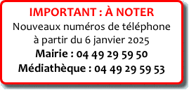 IMPORTANT : À NOTER 